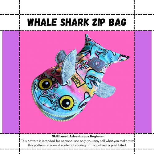 Whale Shark Zip Bag Pattern