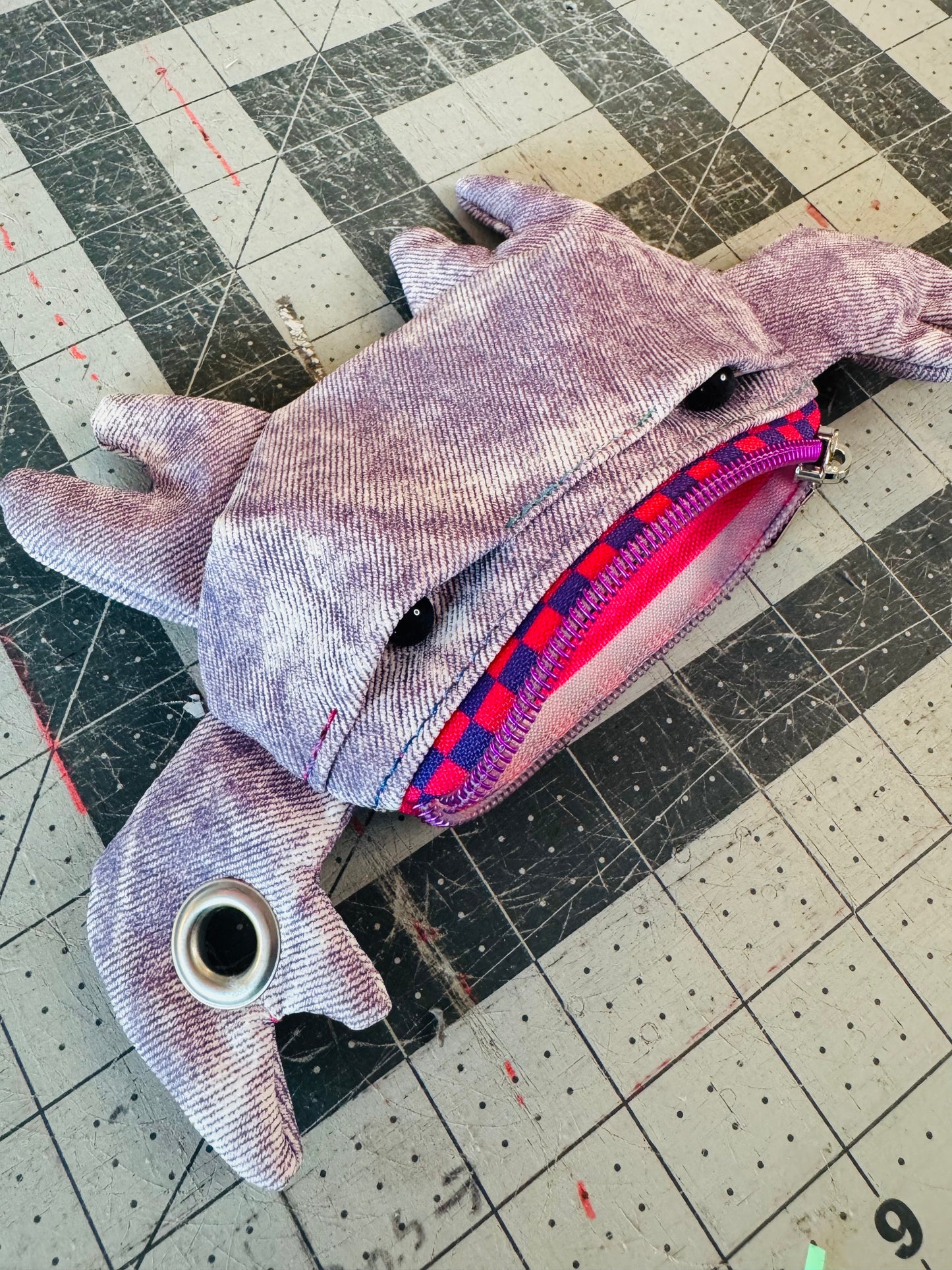 Penelope- Purple Denim Crab