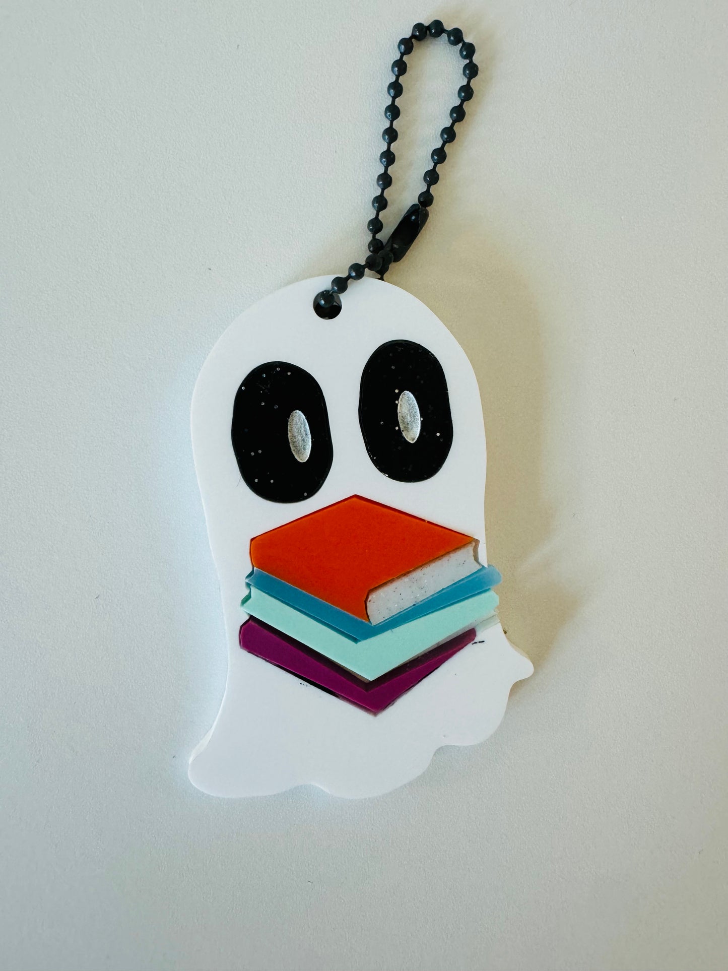 TBR Bookish Ghost Charm