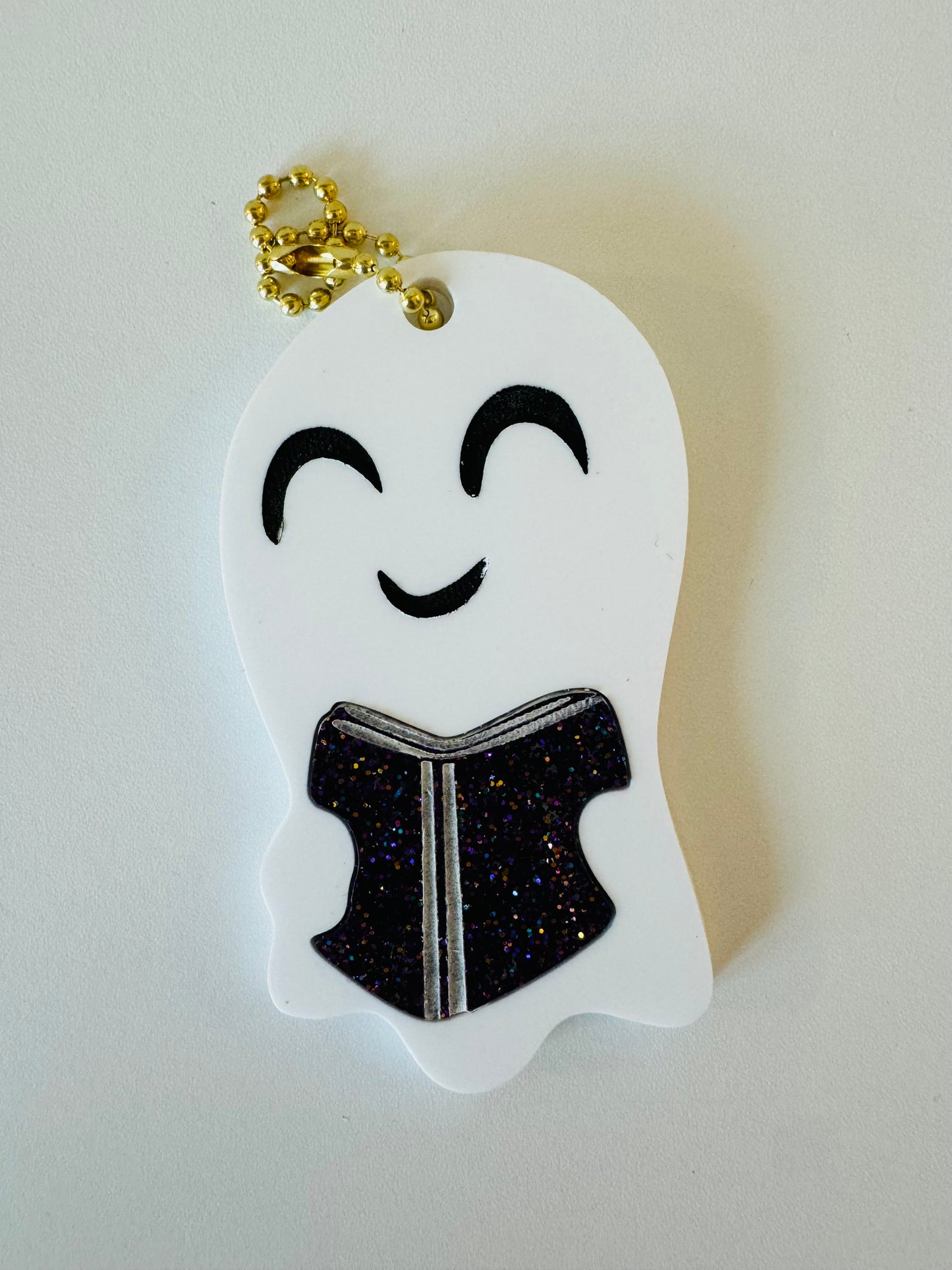 Bookish Ghost Bag Charm