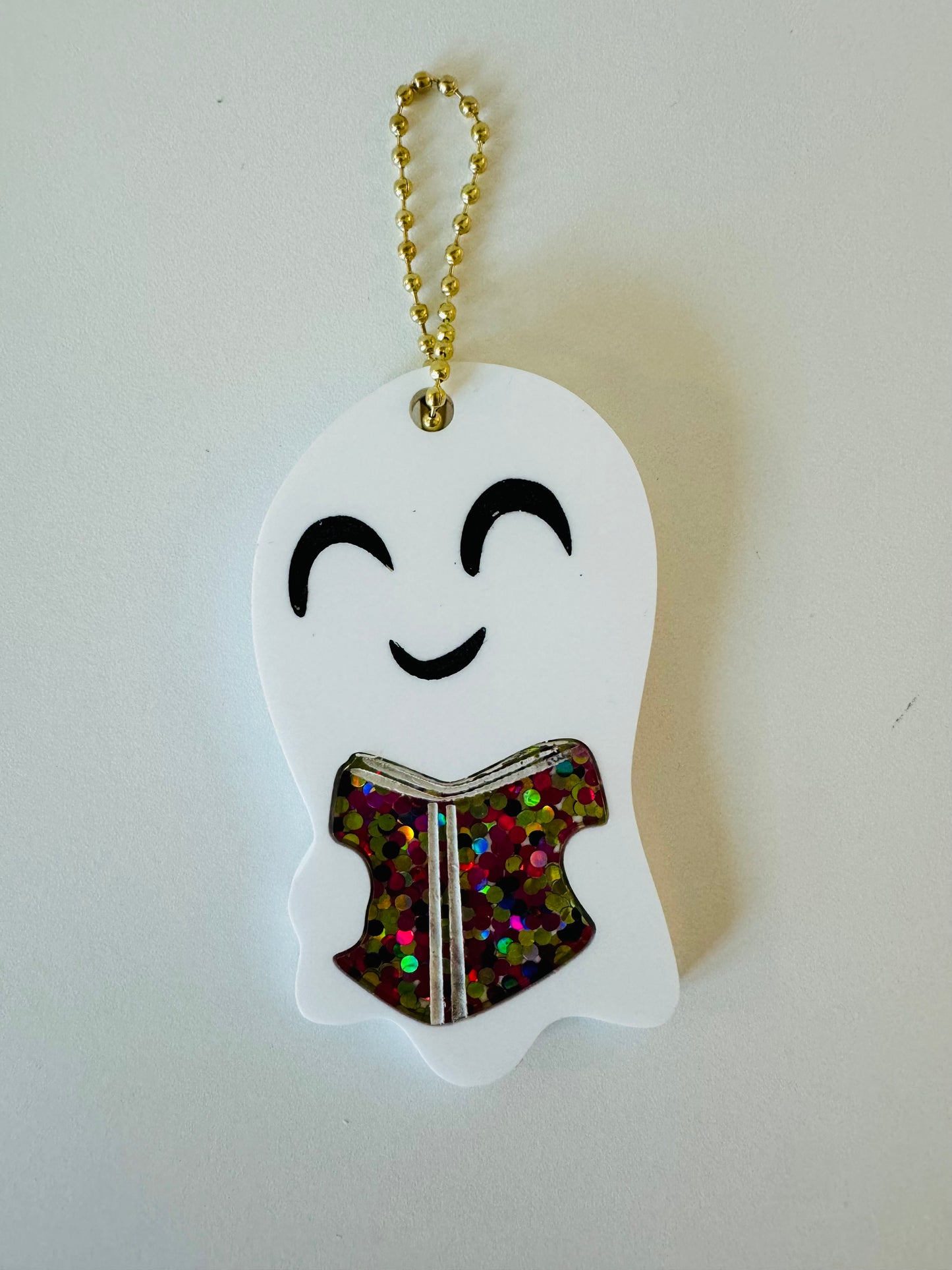 Bookish Ghost Bag Charm