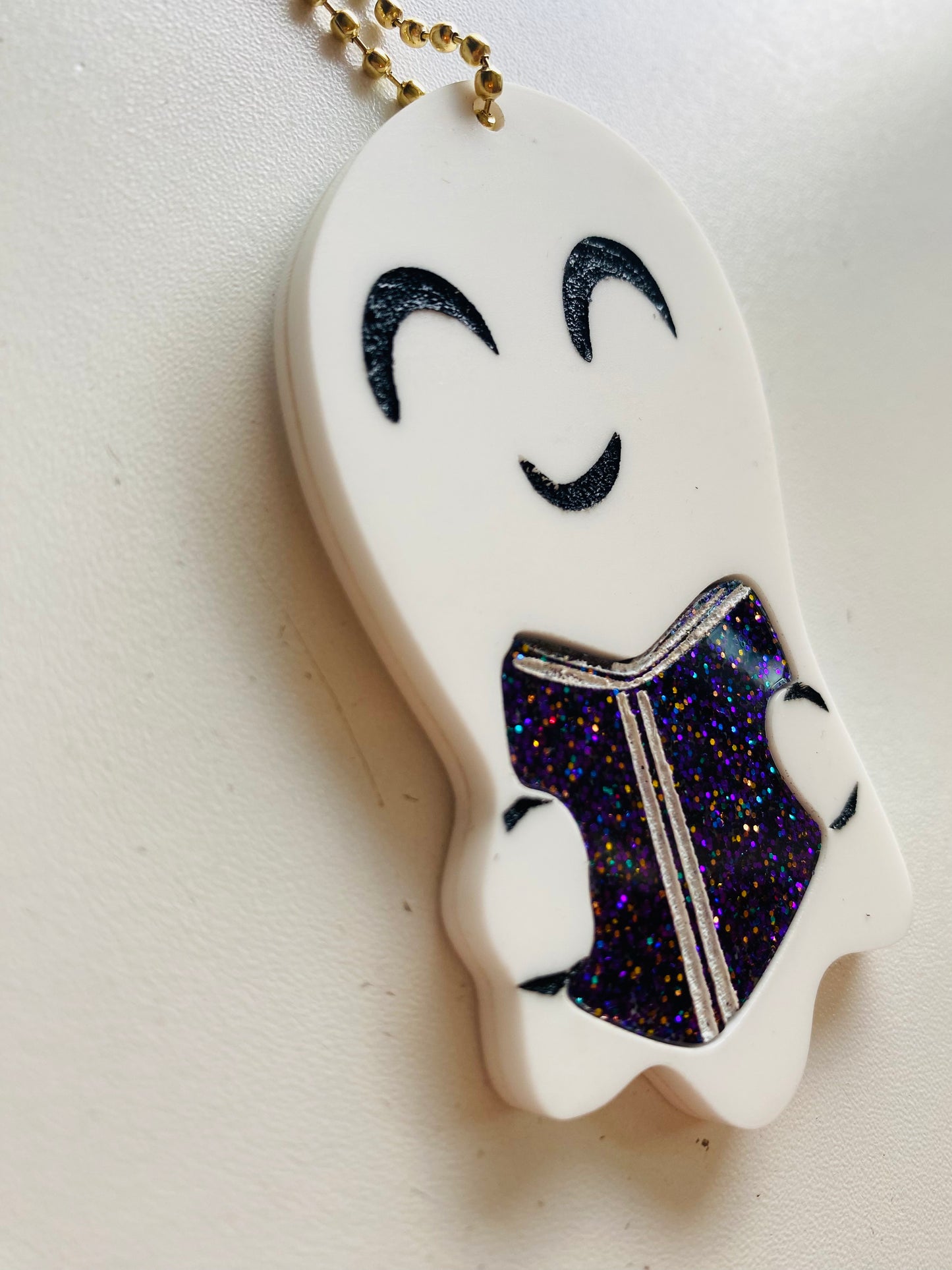 Bookish Ghost Bag Charm