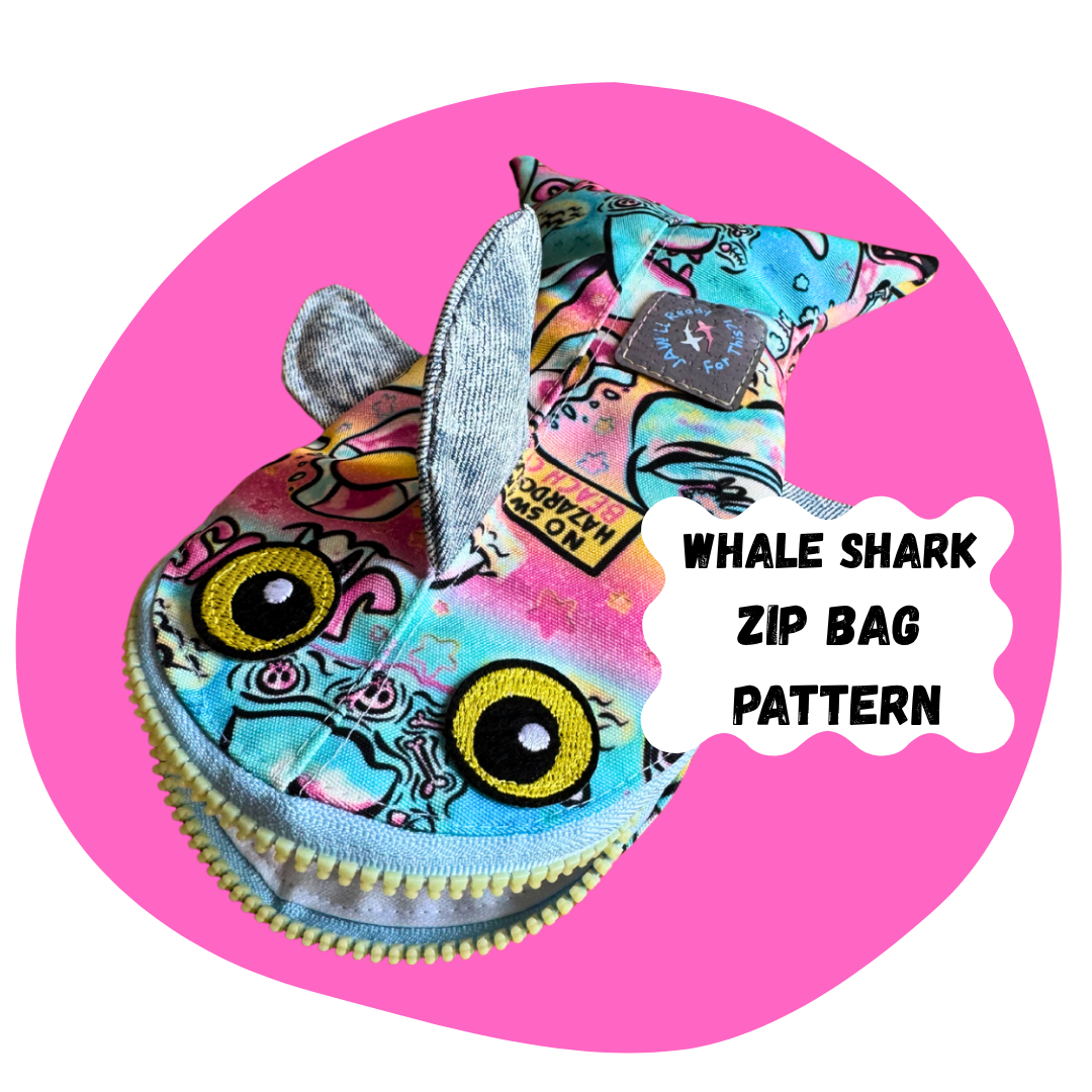 Whale Shark Zip Bag Pattern – SewCraftDee