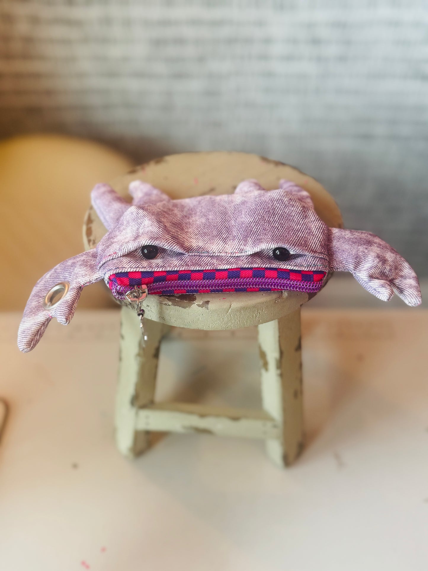 Penelope- Purple Denim Crab