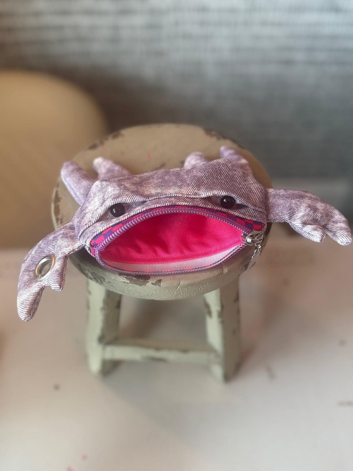 Penelope- Purple Denim Crab