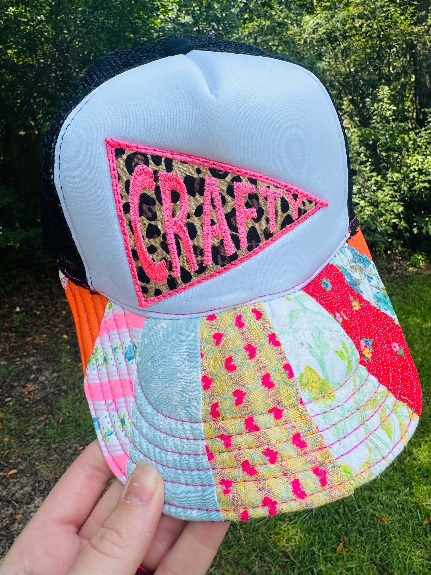 Sewist Pennant Upcycled Hat