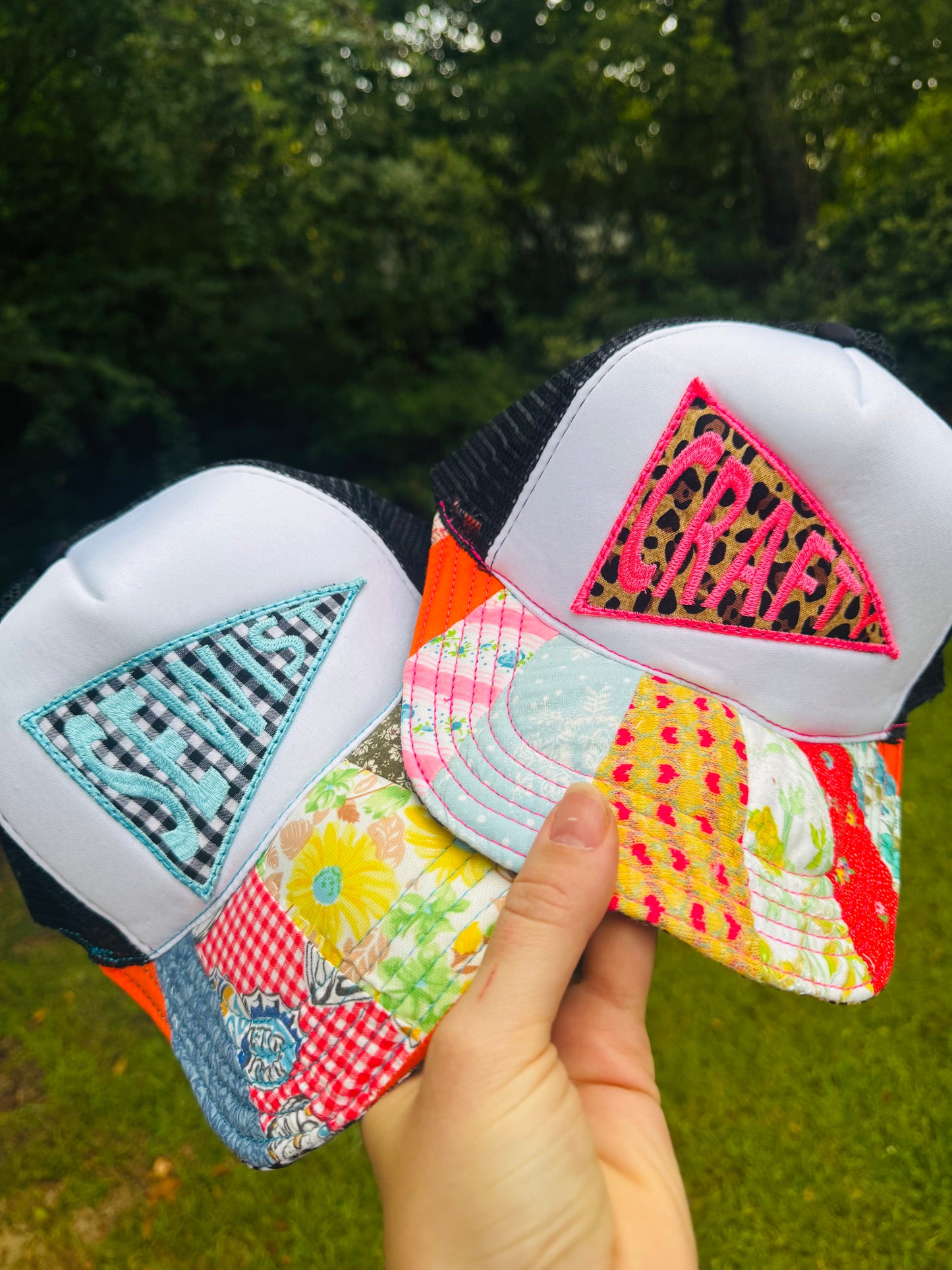 Sewist Pennant Upcycled Hat
