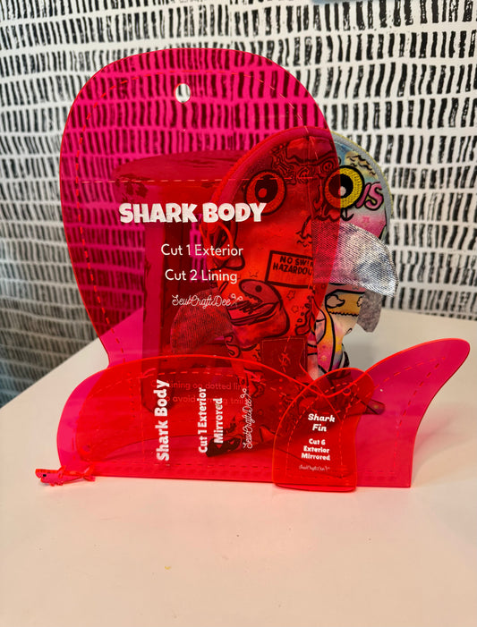 Original Shark Acrylic Template - Neon Pink