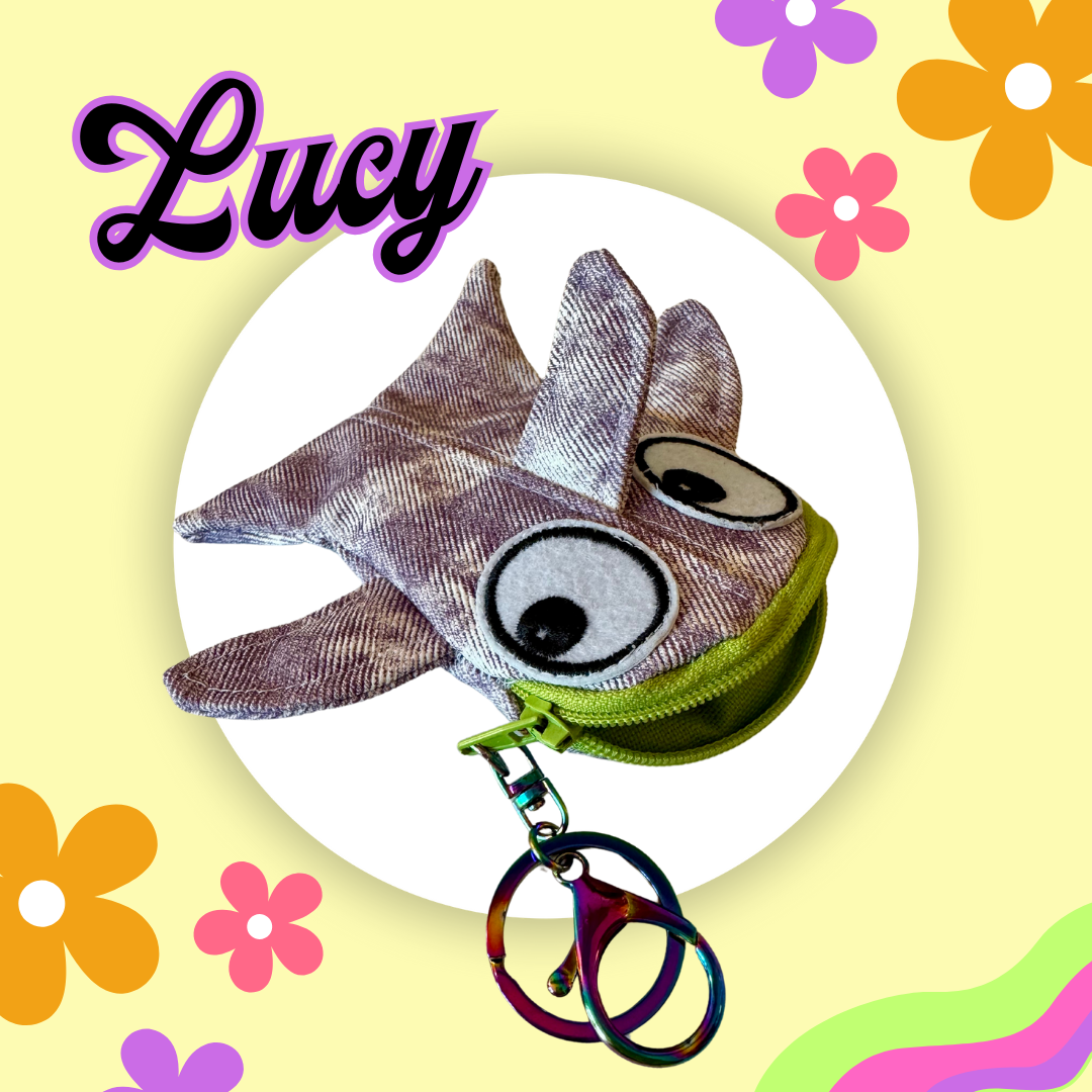 Lucy - Mini Shark Zip Bag